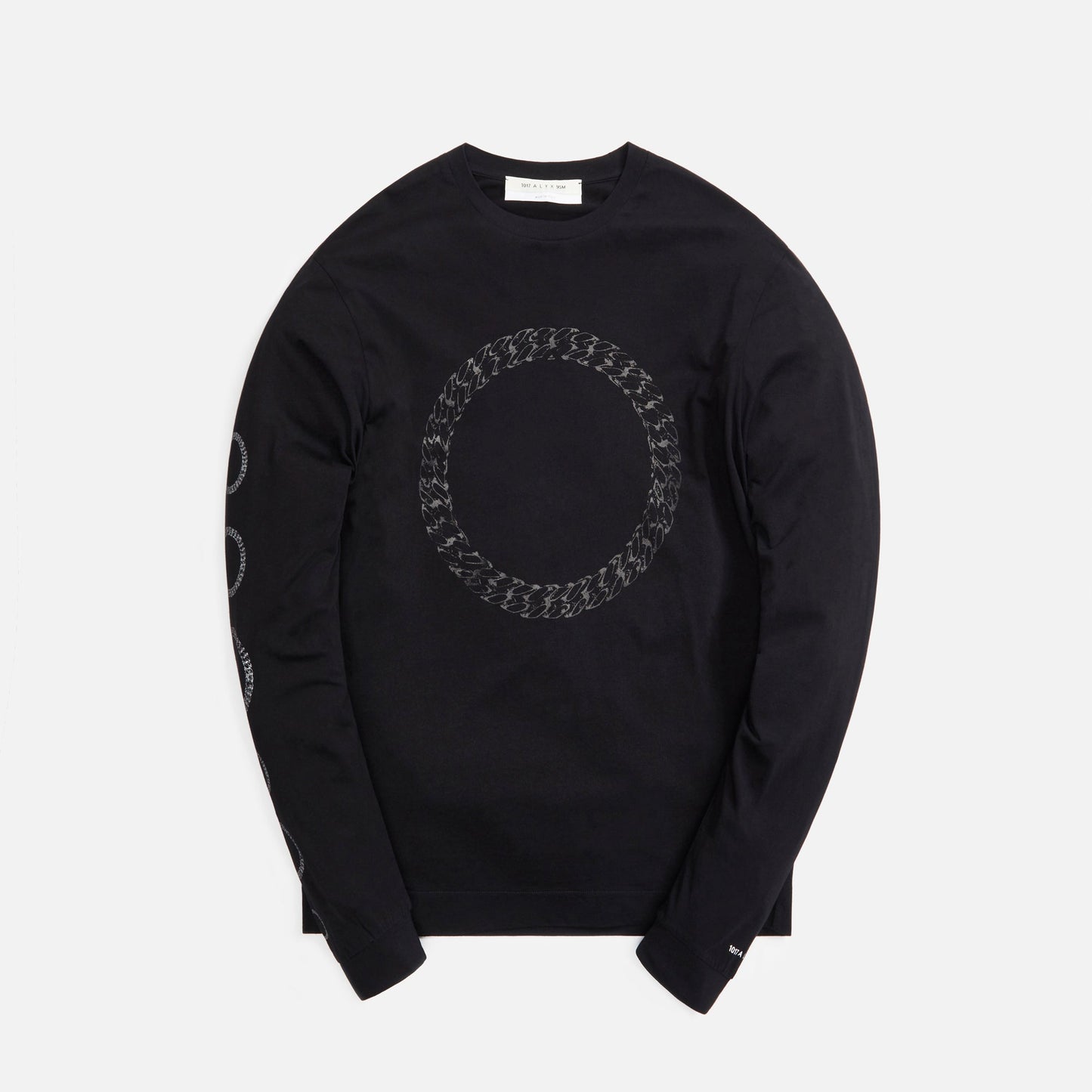 1017 Alyx 9SM L/S Tee w/ Prints - Black